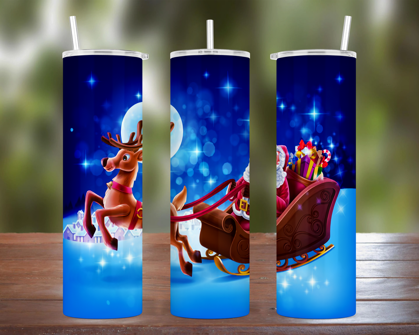 Santa Delivering Presents Tumbler