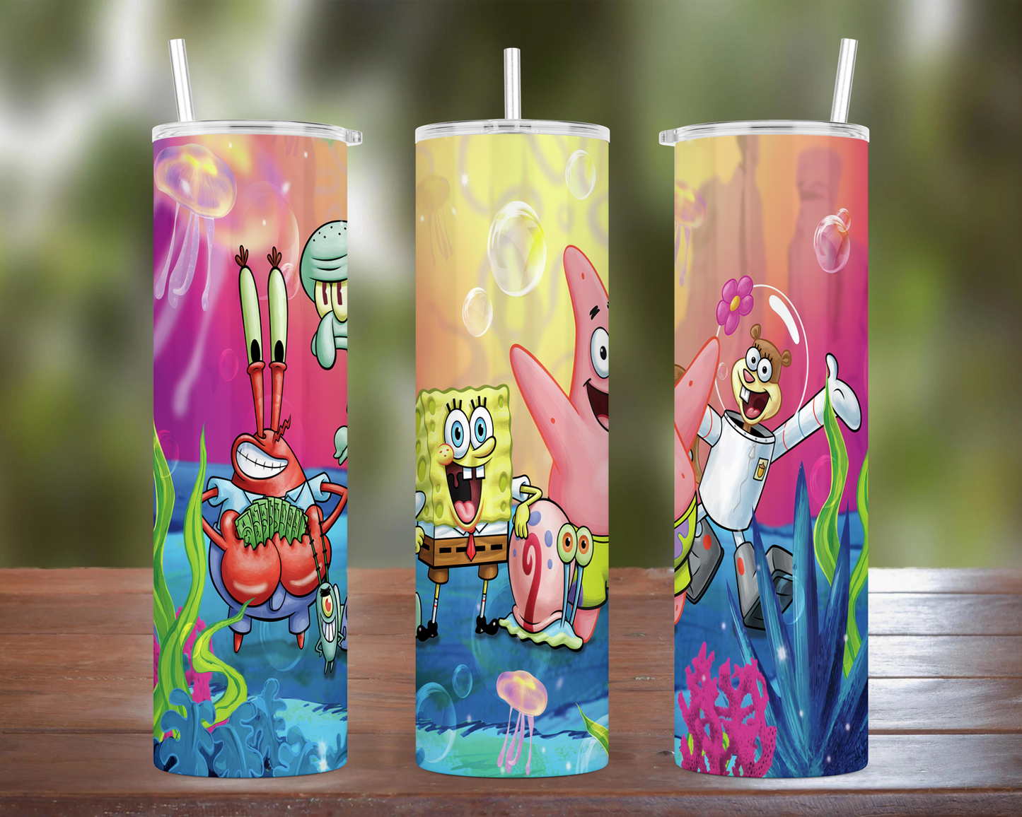 Spongebob Characters Tumbler