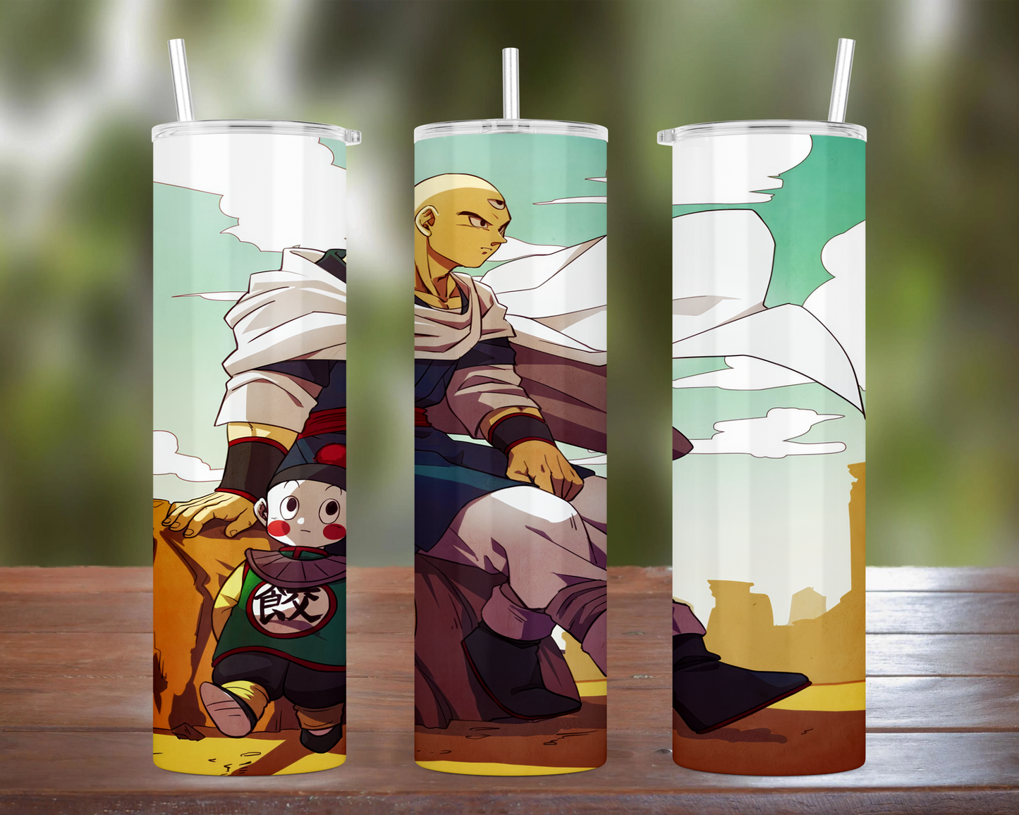 Dragon Ball: Tien & Chiaotzu Art Tumbler