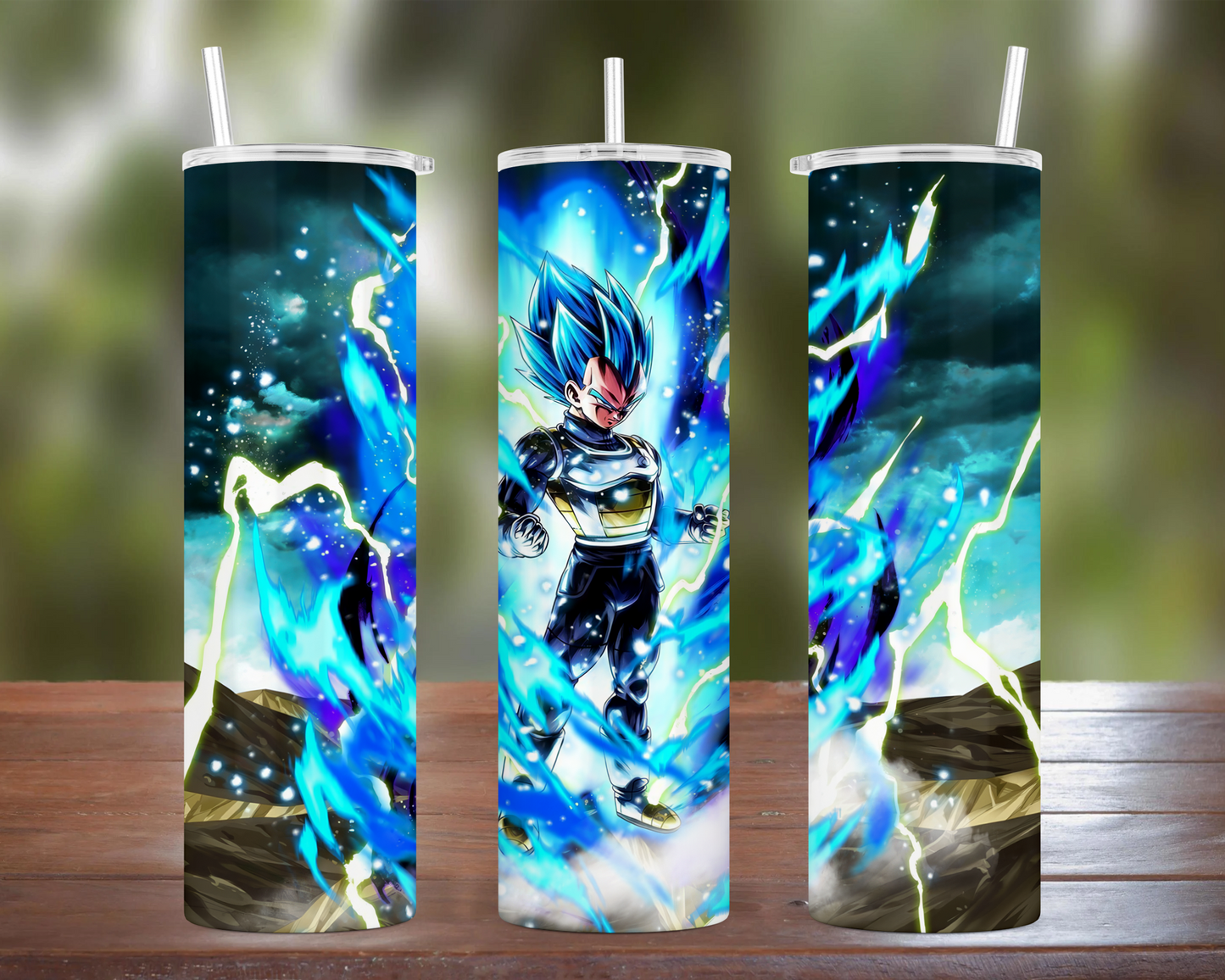 Dragon Ball: Vegeta Blue With Lightning Tumbler