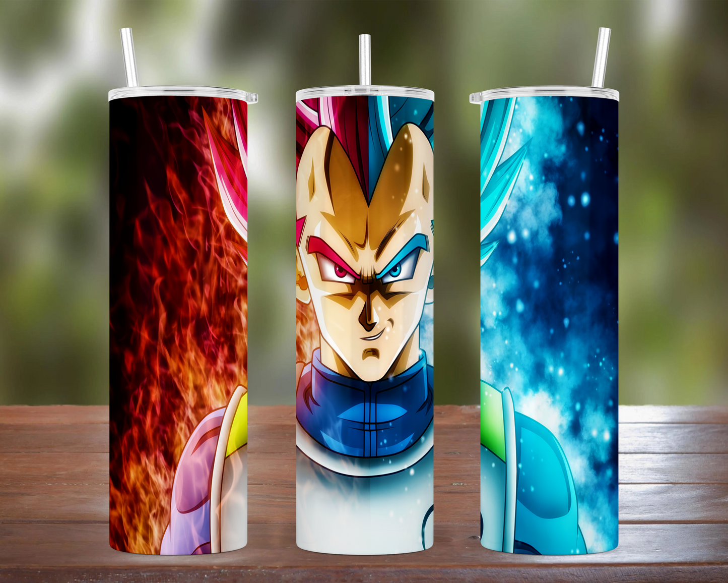 Dragon Ball: Vegeta God & Blue Forms Tumbler