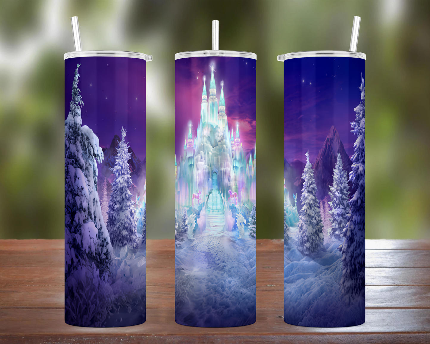 Winter Ice Castle Tumbler