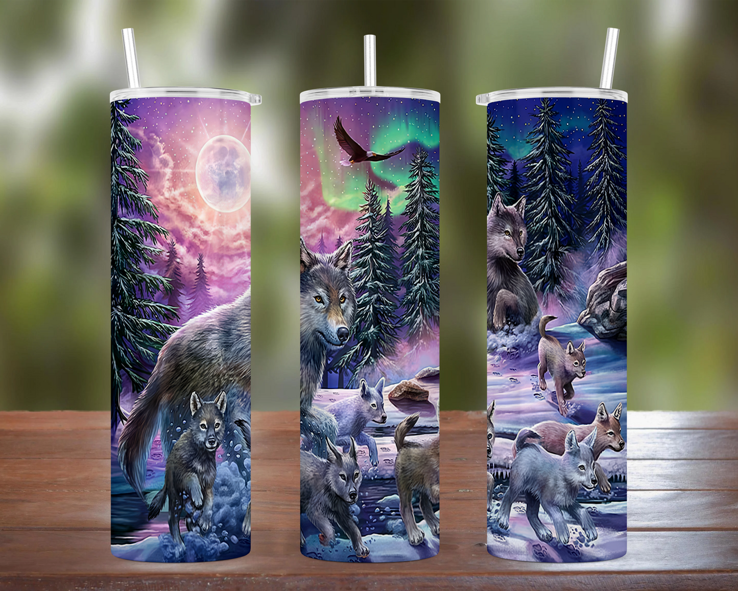 Wolf Family Art Tumbler