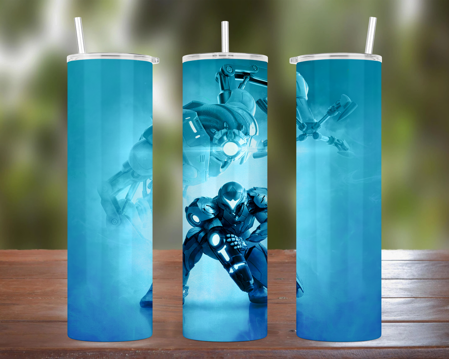 Metroid Dread Blue Tumbler