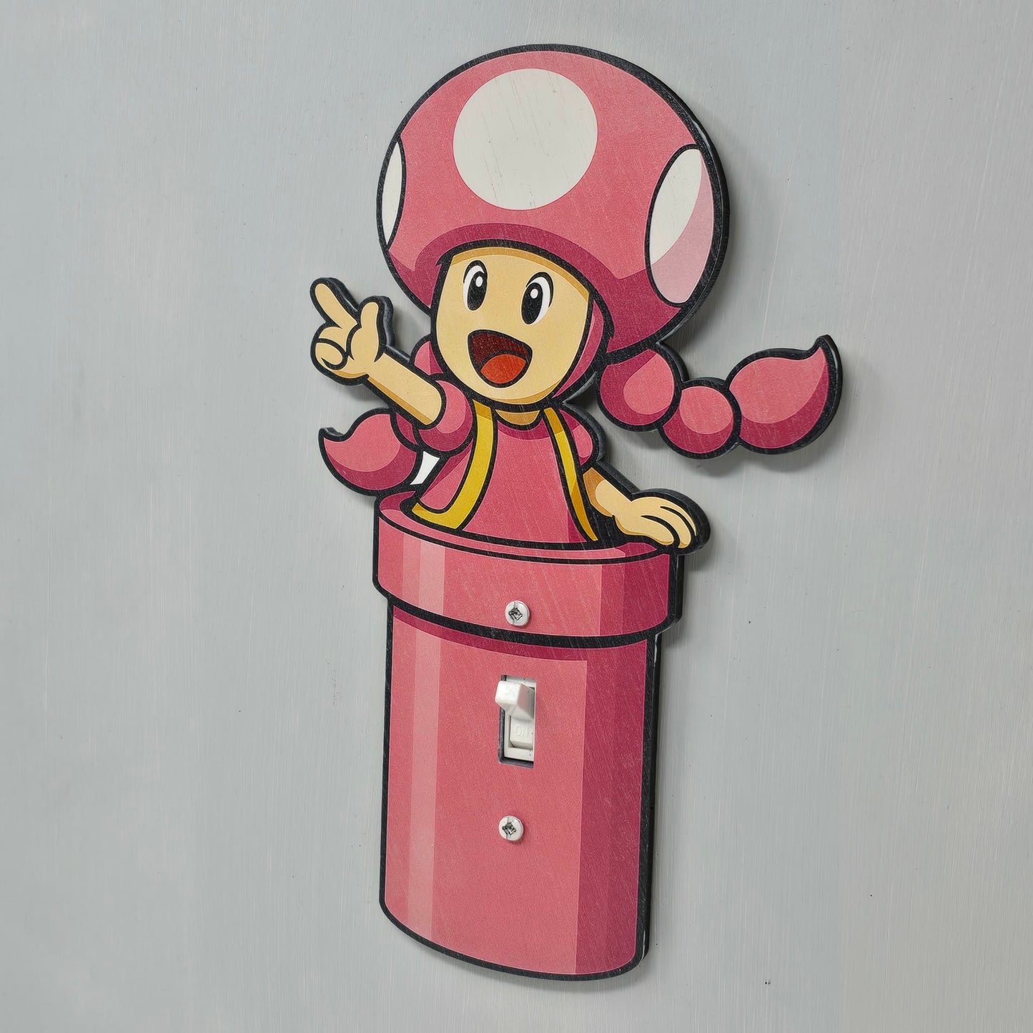 Toadette Pipe Light Switch Cover