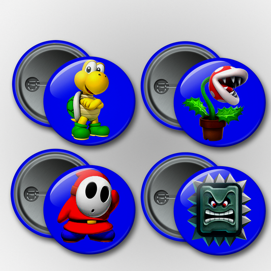 Mario: Enemy 1 Pins & Magnets Set