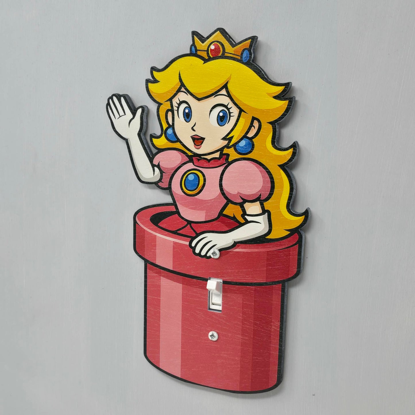 Peach Pipe Light Switch Cover 2