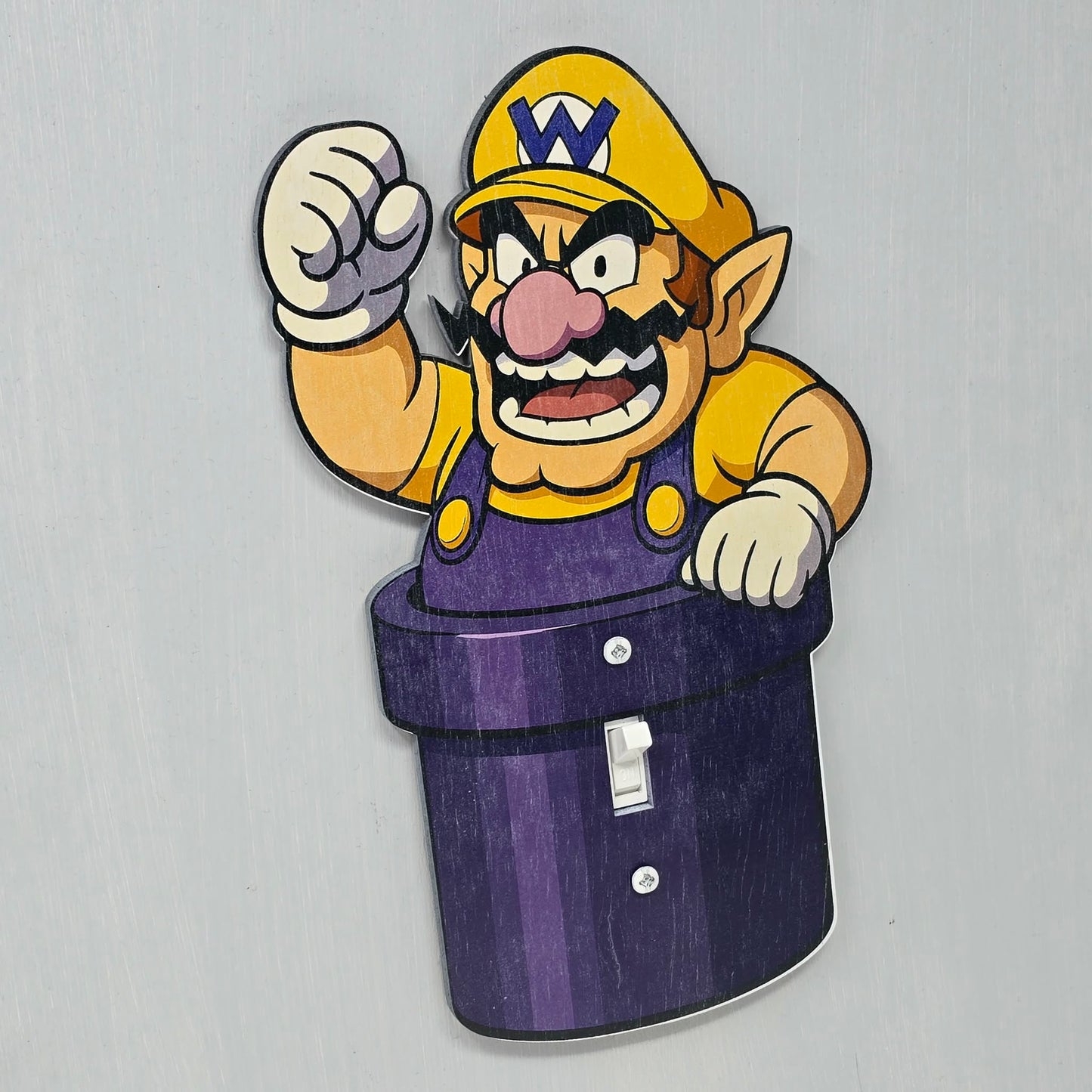Wario Pipe Light Switch Cover