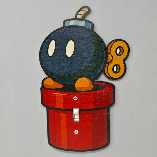 Bob-omb Pipe Light Switch Cover