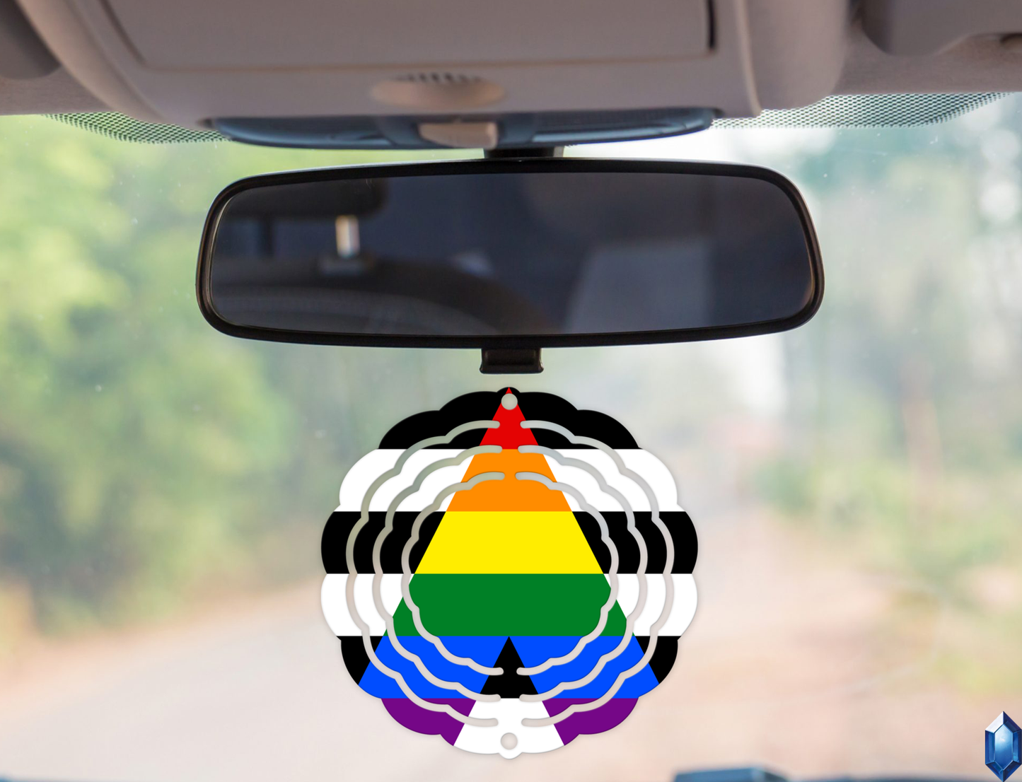 Ally Pride Flag Wind Spinner