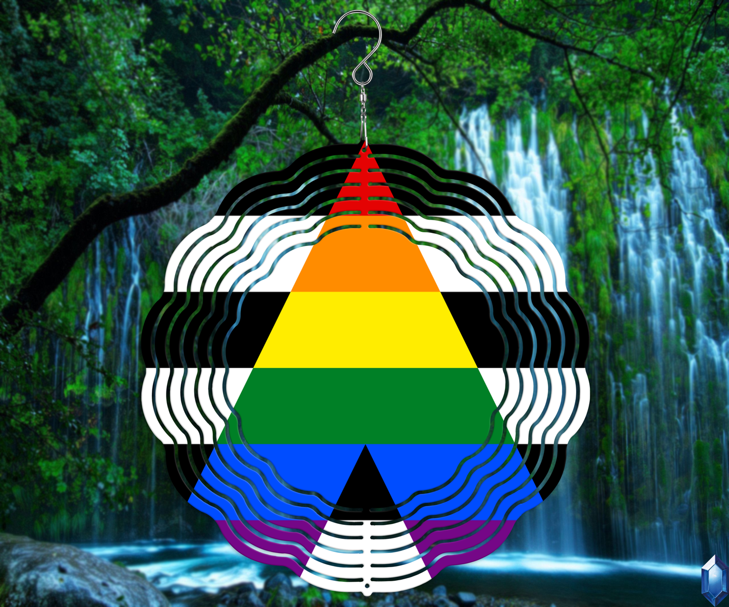 Ally Pride Flag Wind Spinner