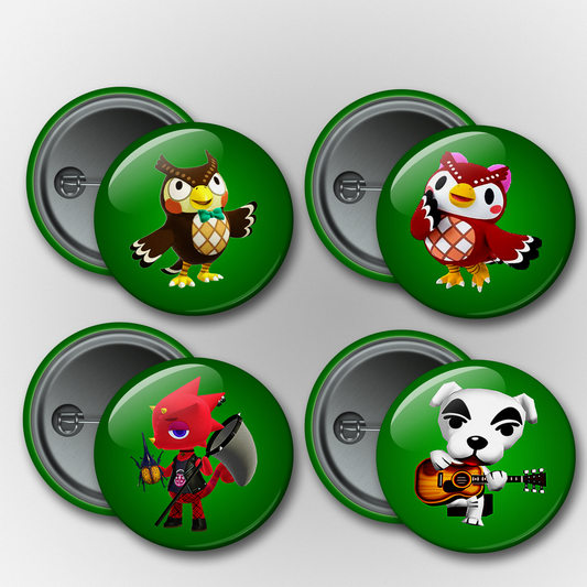 Animal Crossing Pins & Magnets Set