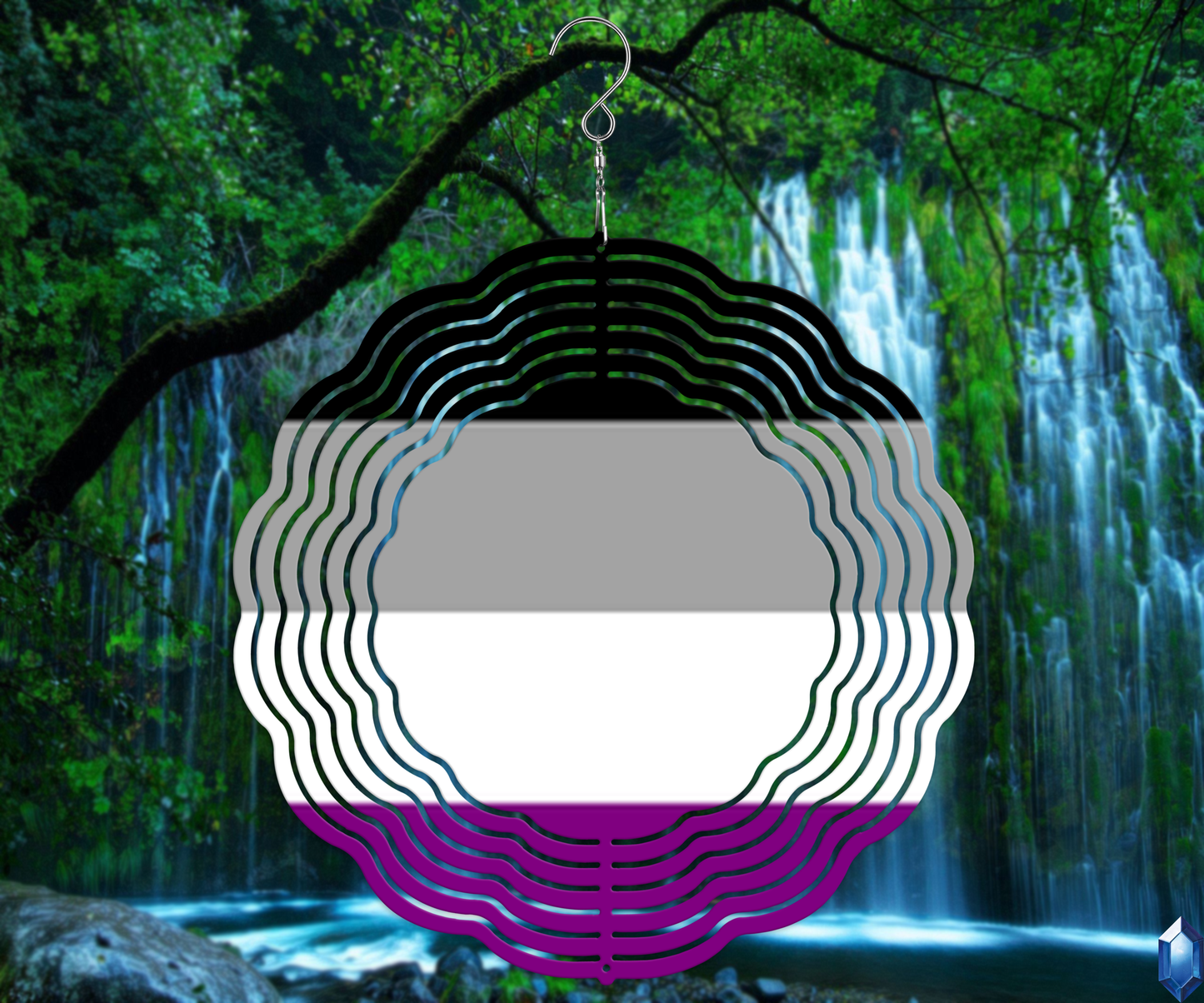 Asexual Pride Flag Wind Spinner