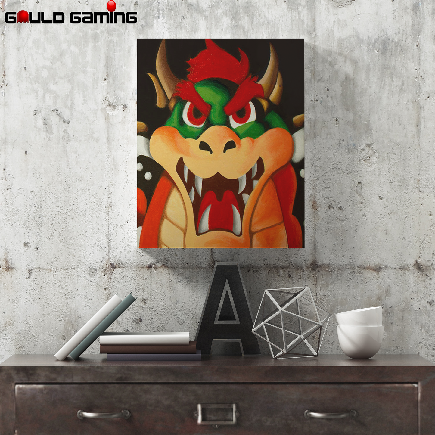 Bowser's Portrait Canvas Painting