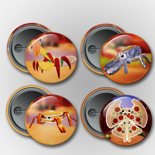 Bugsnax Desert Area Pins & Magnets Set