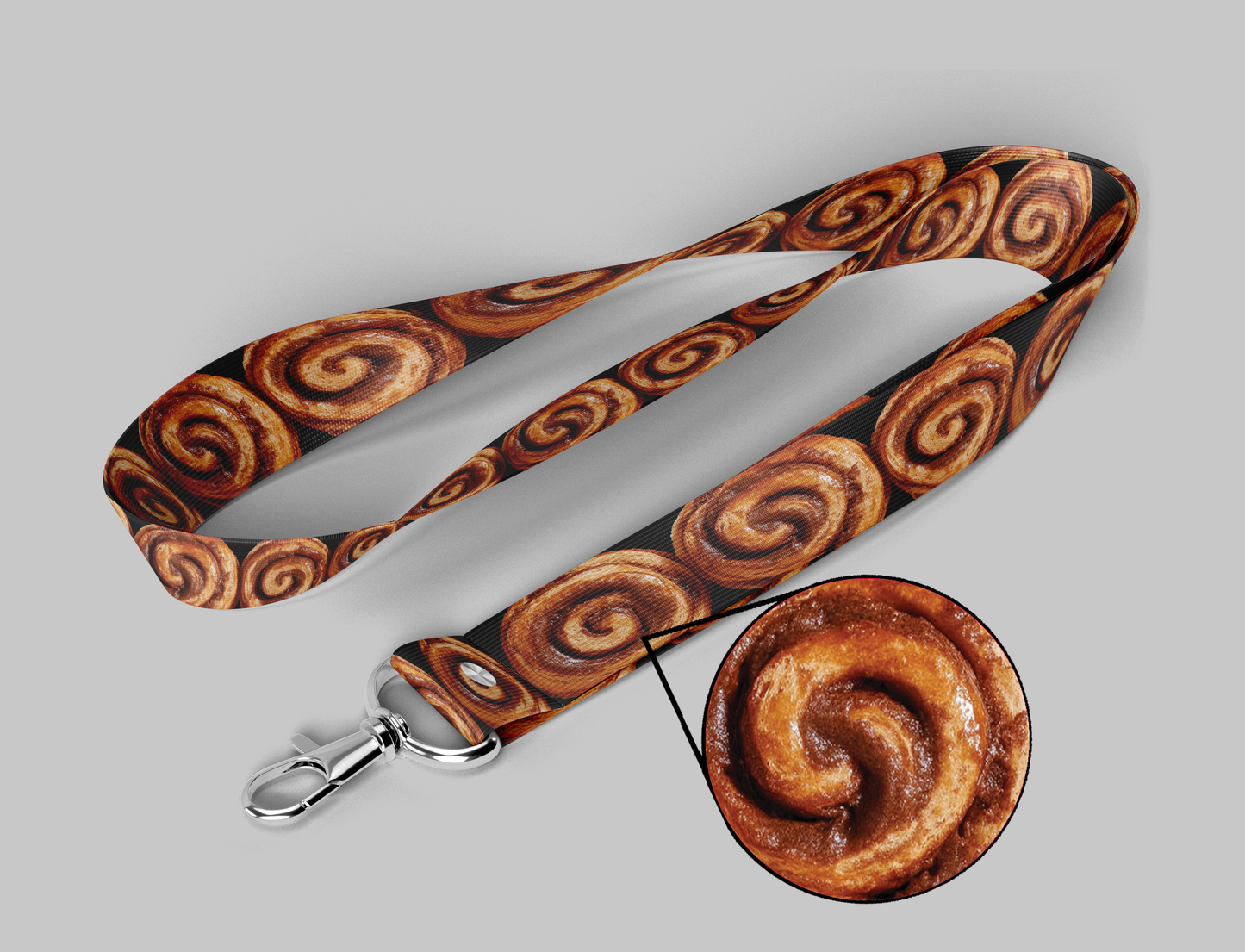 Cinnamon Roll Lanyard