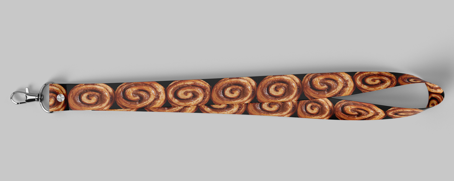 Cinnamon Roll Lanyard