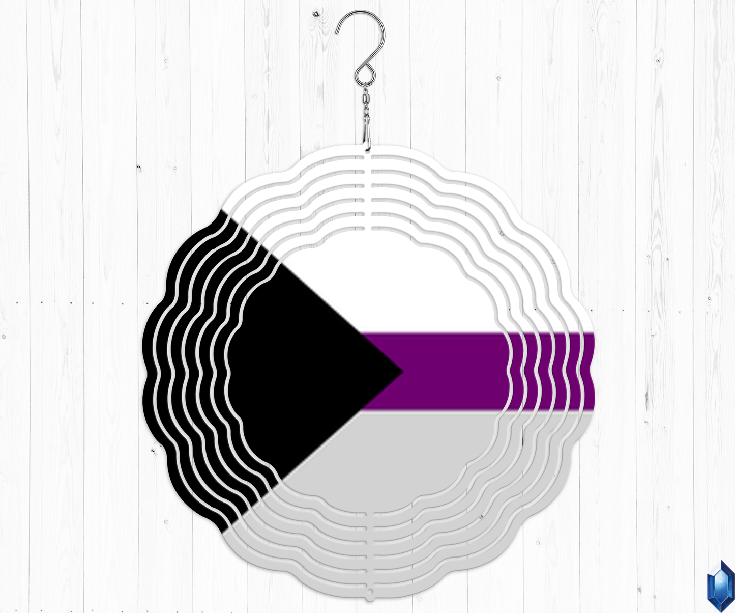 Demisexual Pride Flag Wind Spinner