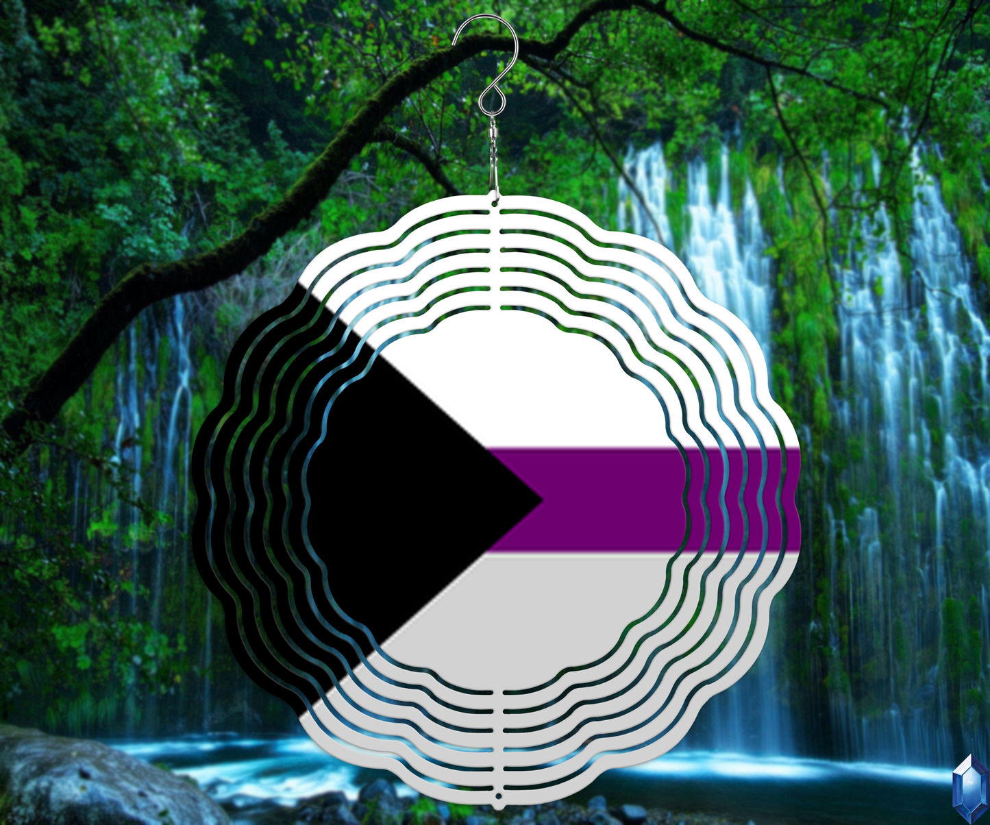 Demisexual Pride Flag Wind Spinner