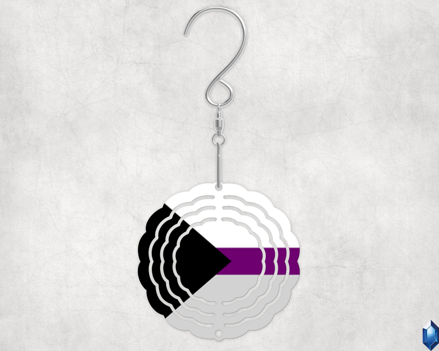 Demisexual Pride Flag Wind Spinner