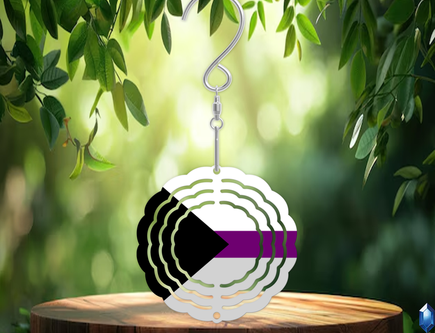 Demisexual Pride Flag Wind Spinner