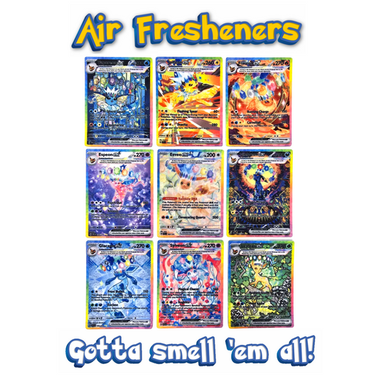 Eeveelutions Pokemon Card Air Fresheners