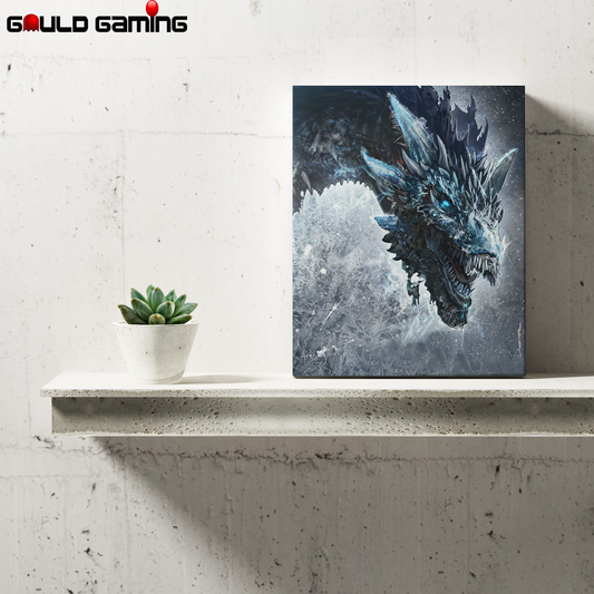 Viserion Ice Dragon Canvas Painting