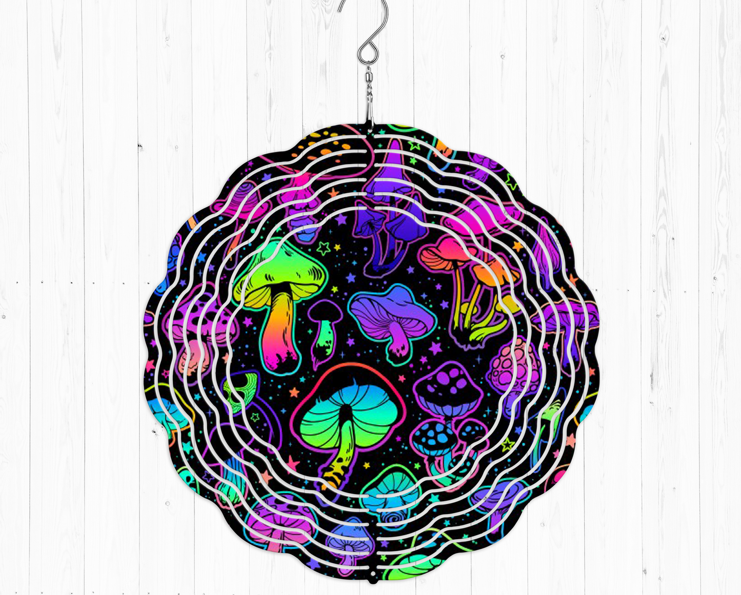 Mushroom Collage Wind Spinner