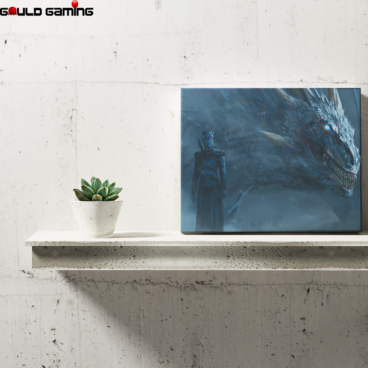 Night King Dragon Canvas Painting