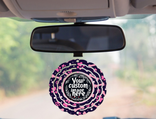 Custom Image Pink Paw Prints Wind Spinner