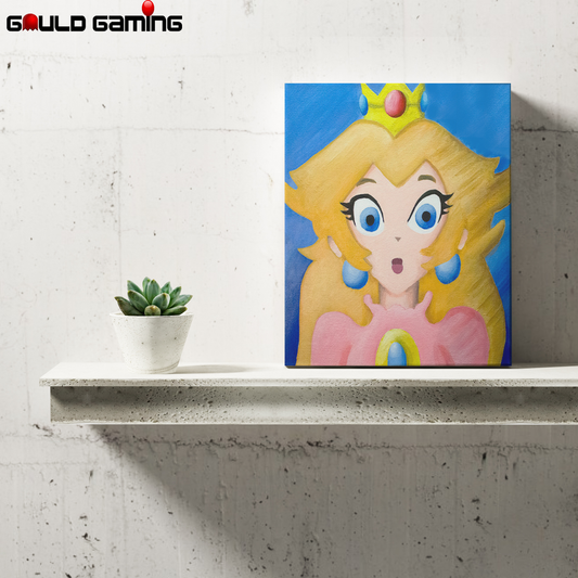 Peach's Portrait Canvas Painting