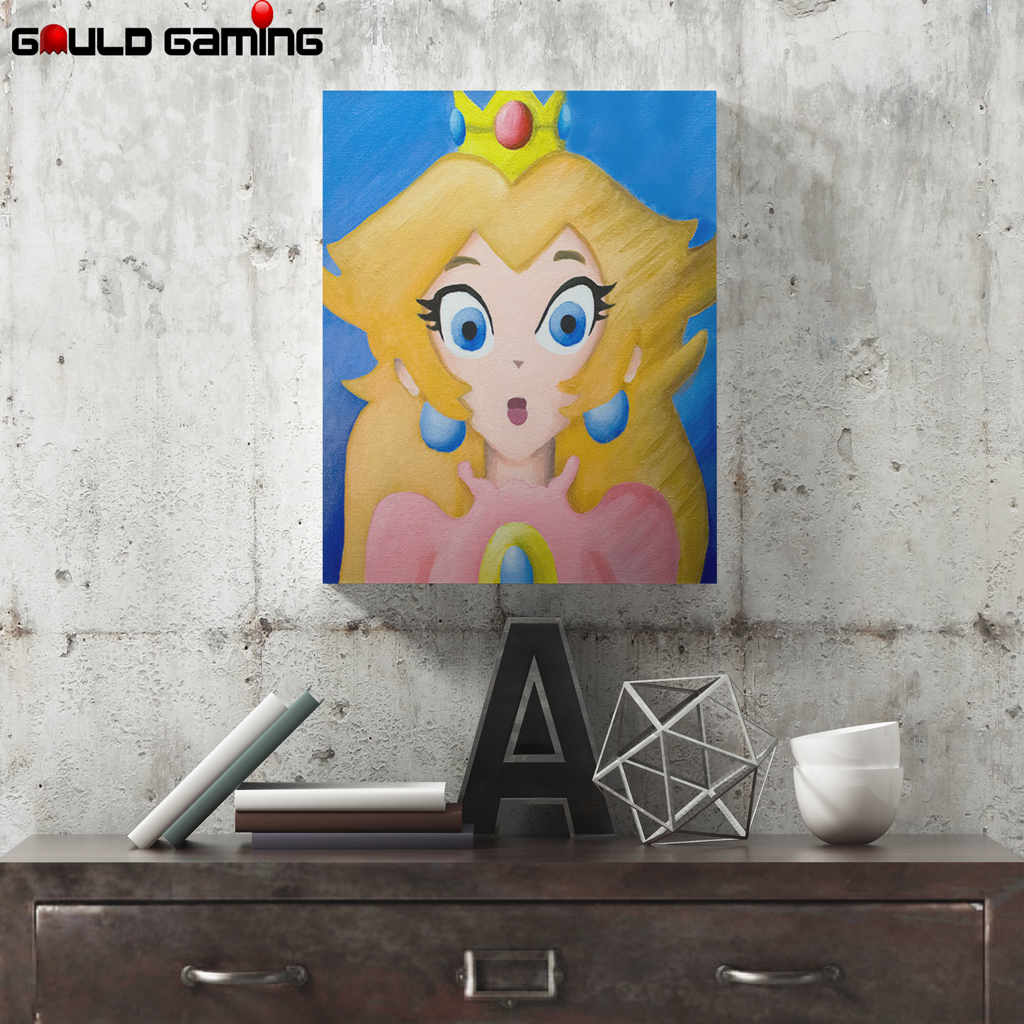 Peach's Portrait Canvas Painting