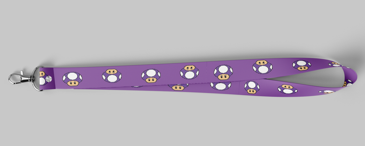 Poison Mushroom Lanyard