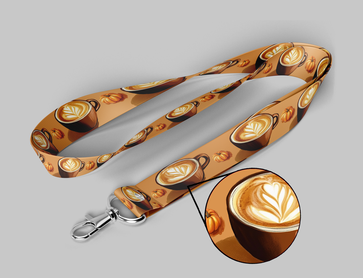 Pumpkin Spice Lanyard