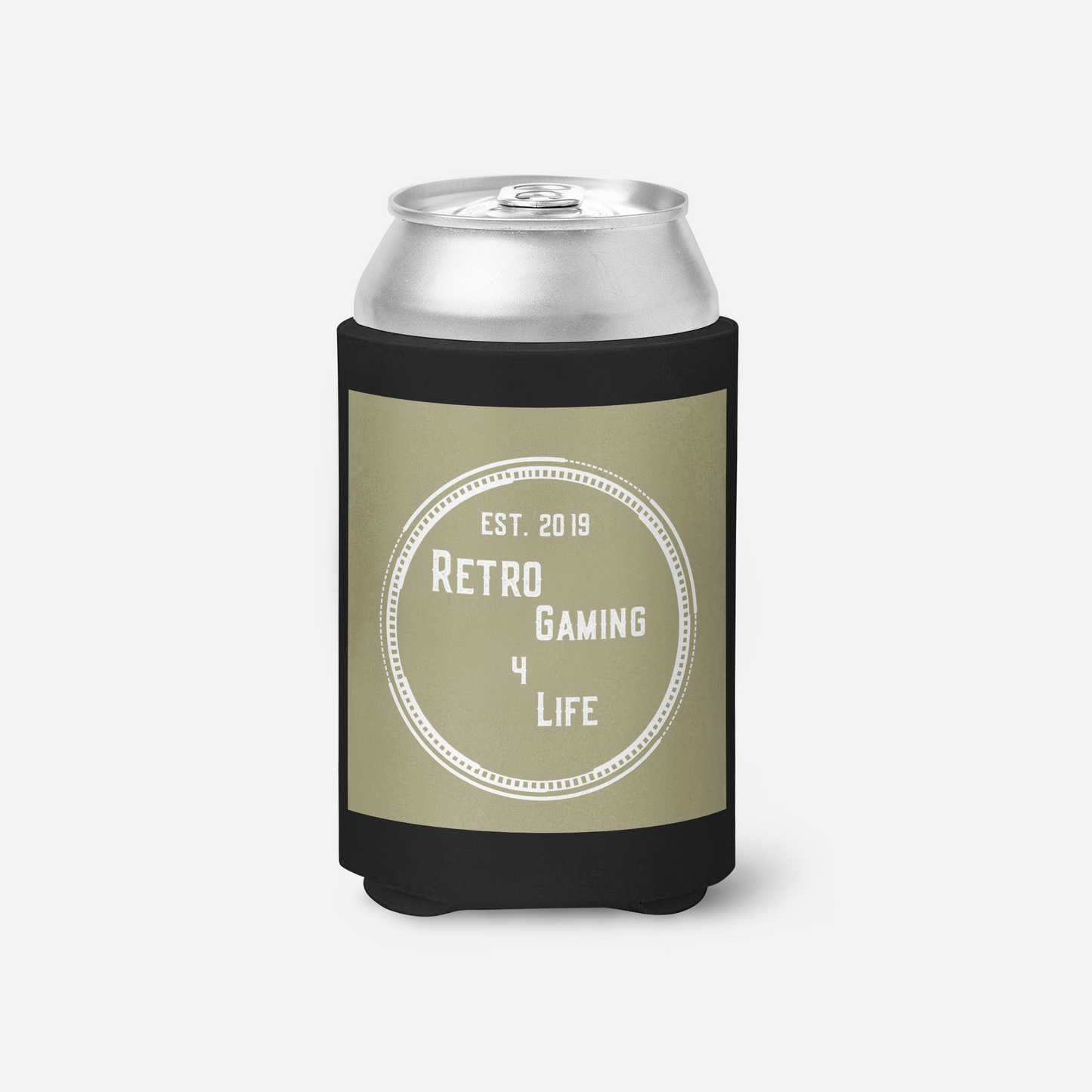 Retro Gaming 4 Life Logo 2 Koozie