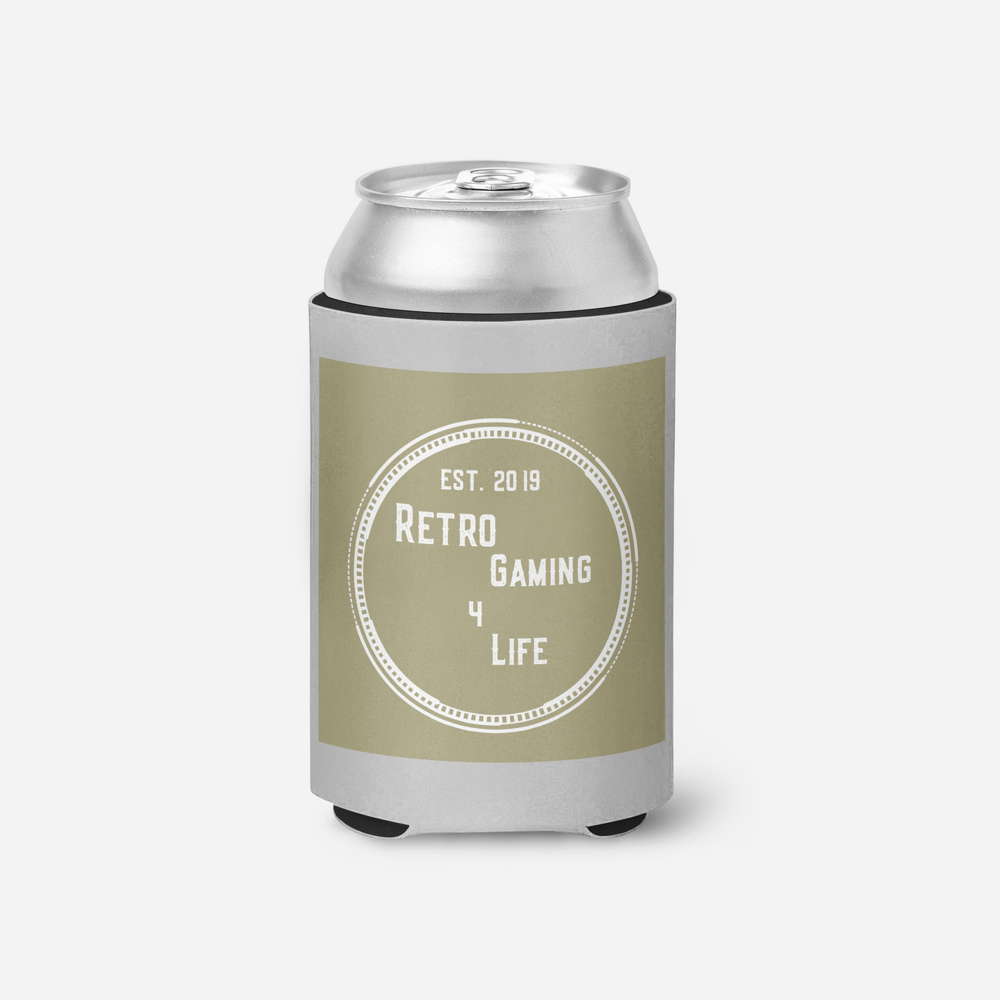 Retro Gaming 4 Life Logo 2 Koozie