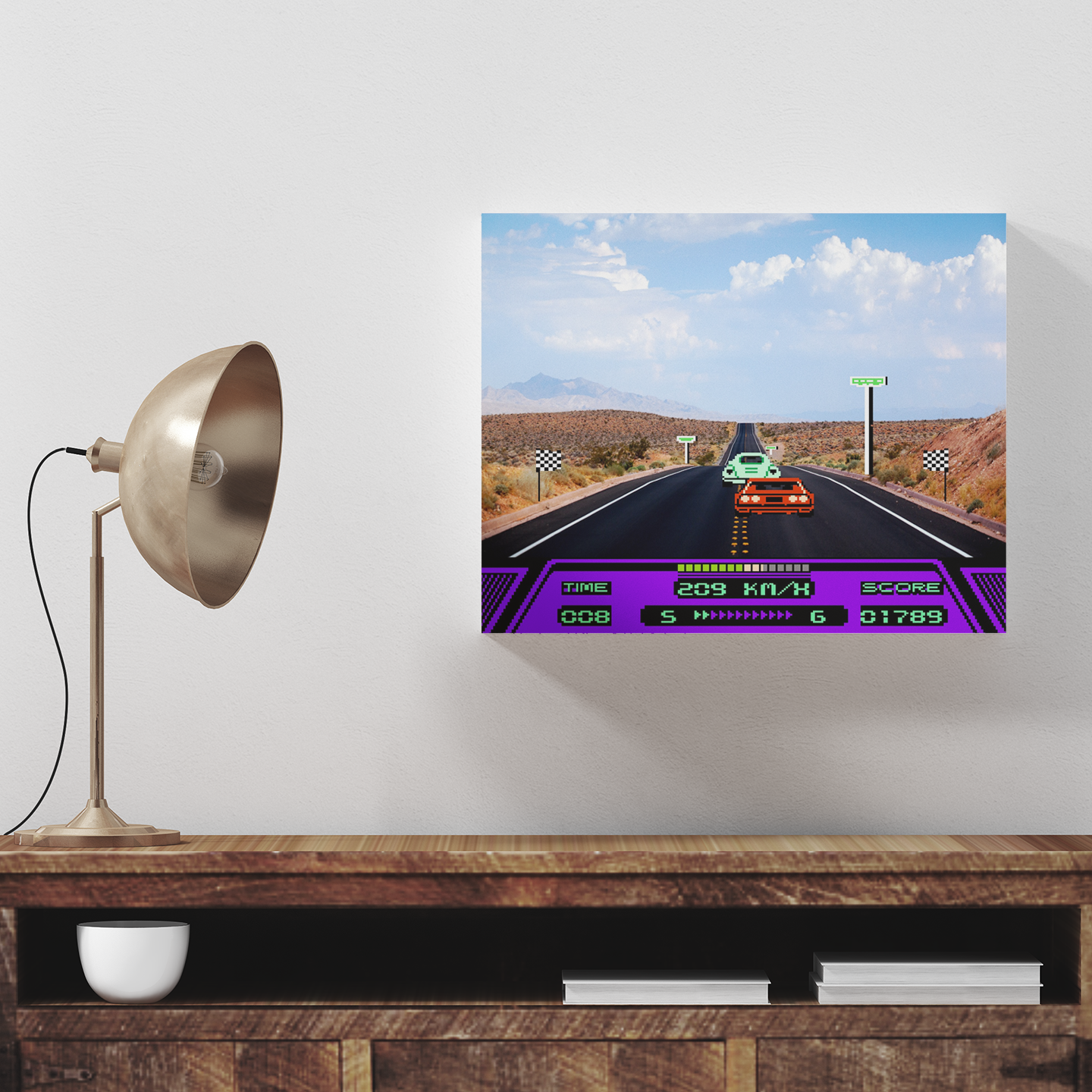 Rad Racer Canvas Painting