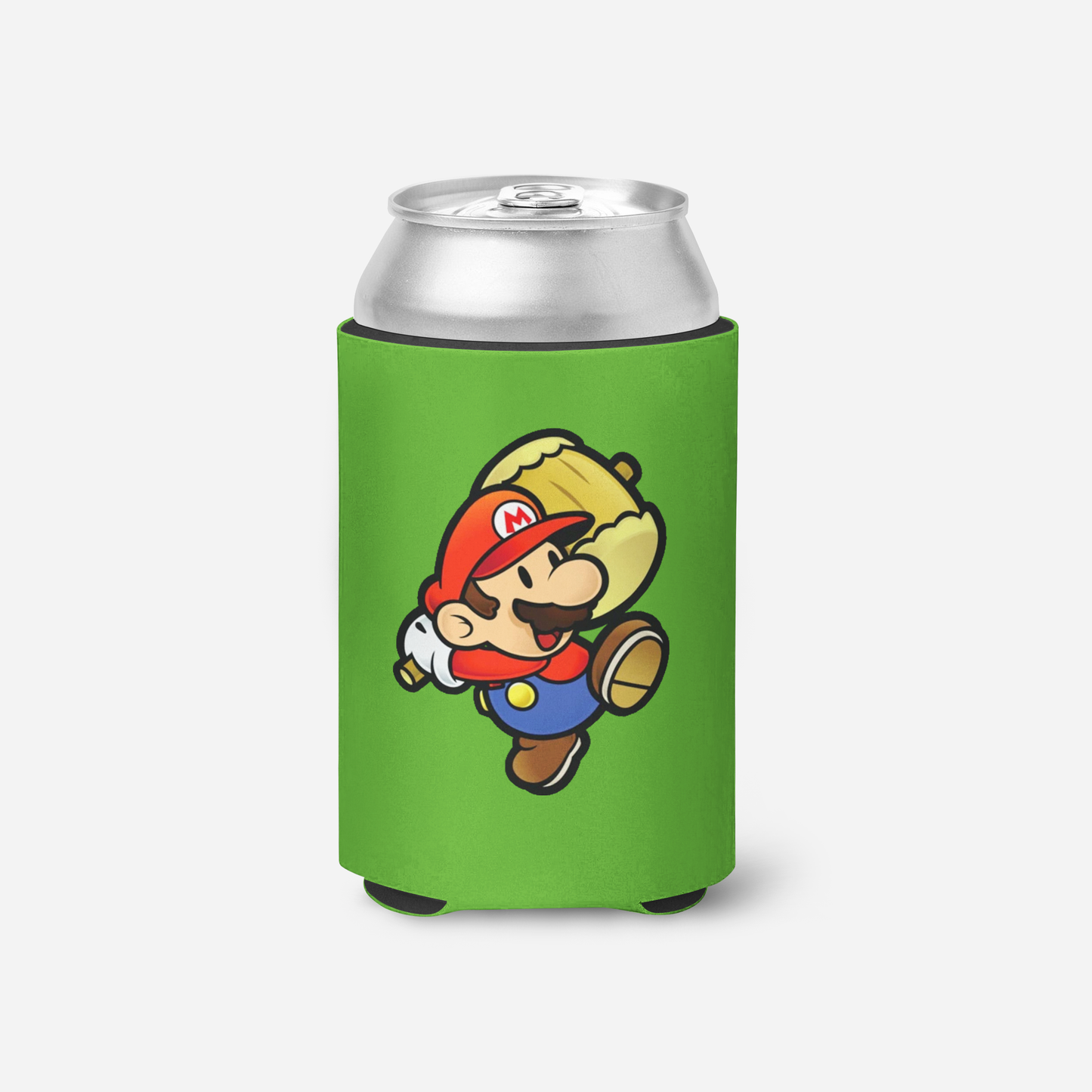 Paper Mario with Hammer Koozie