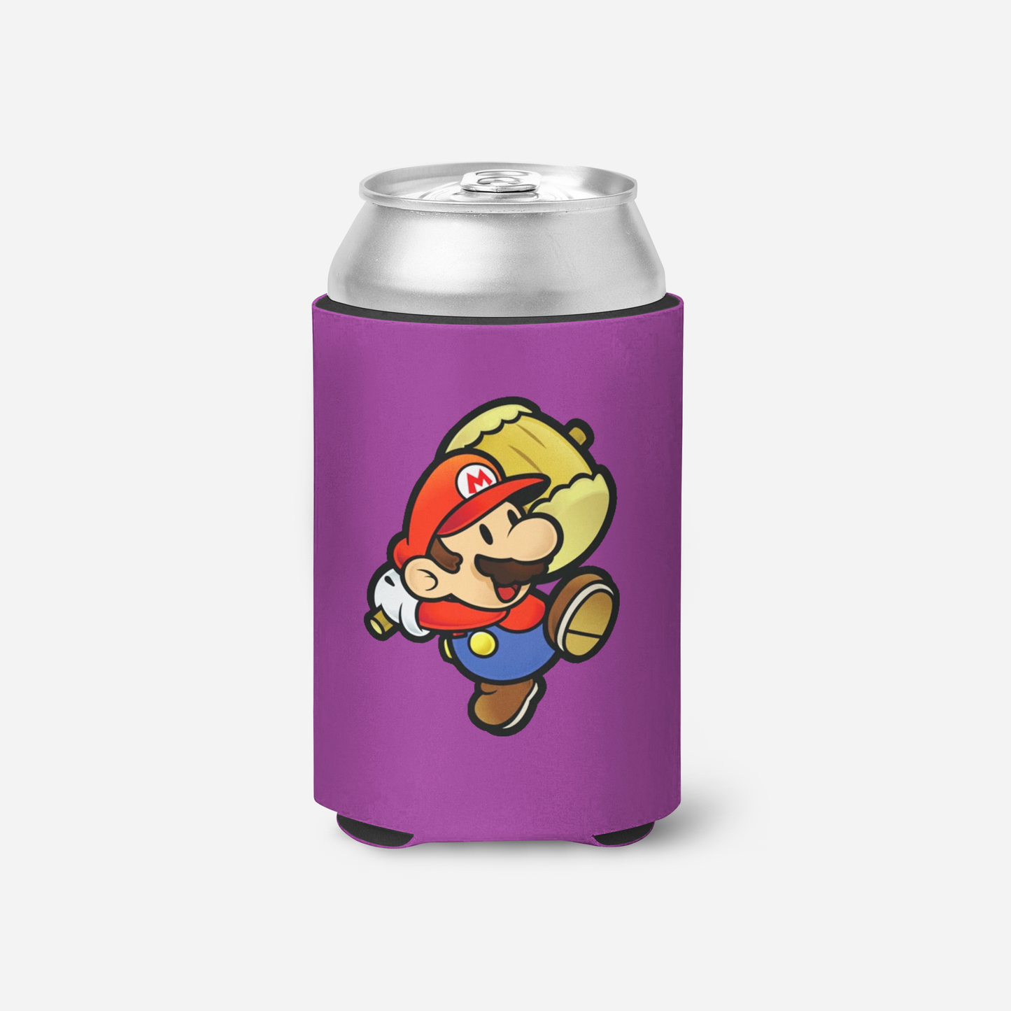 Paper Mario with Hammer Koozie