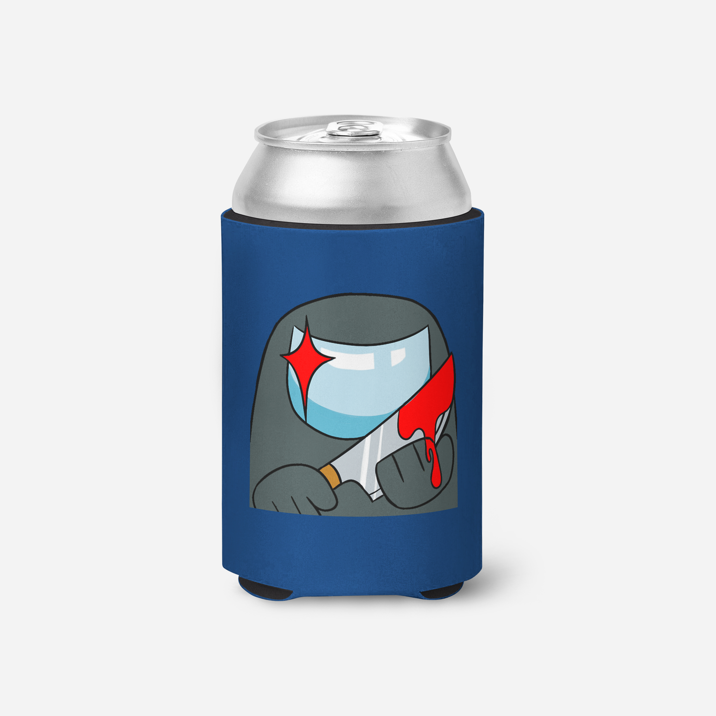 Grey Imposter With Knife Koozie