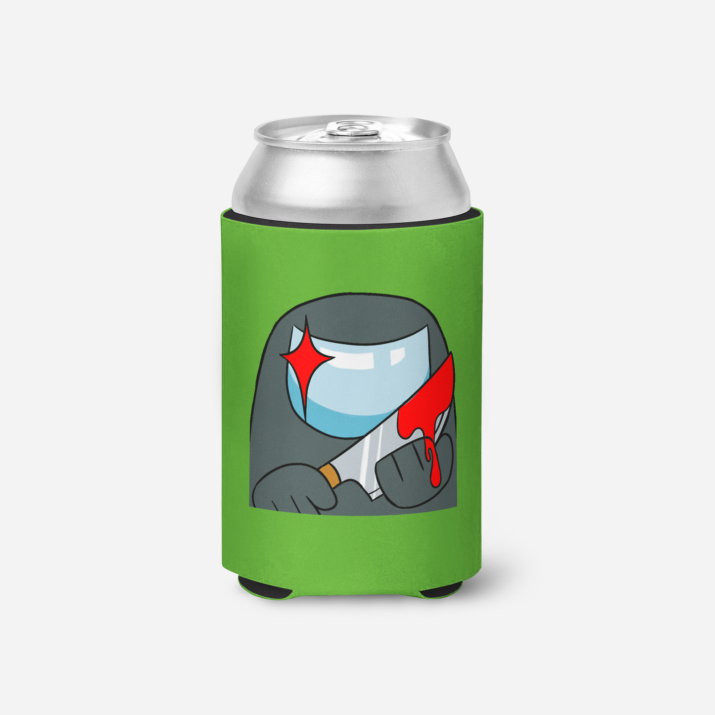 Grey Imposter With Knife Koozie