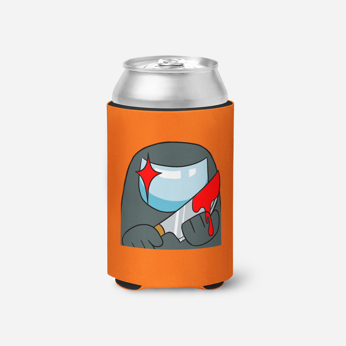 Grey Imposter With Knife Koozie