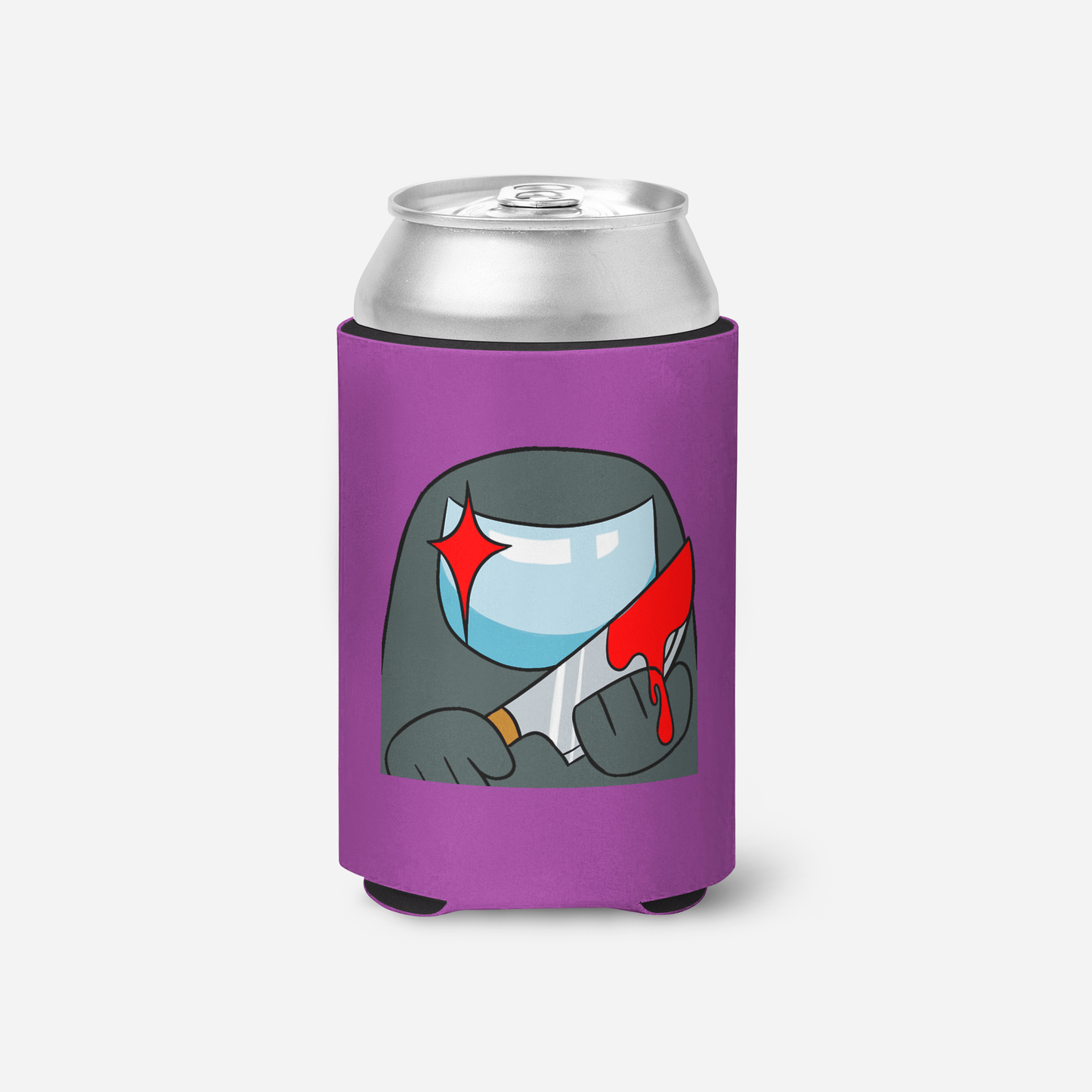 Grey Imposter With Knife Koozie