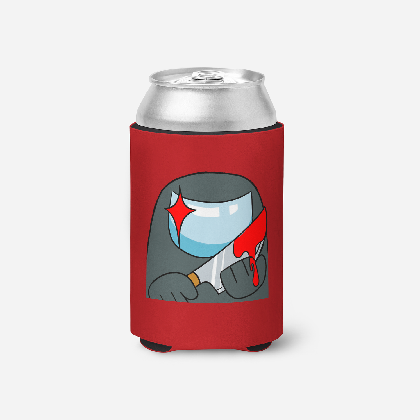 Grey Imposter With Knife Koozie