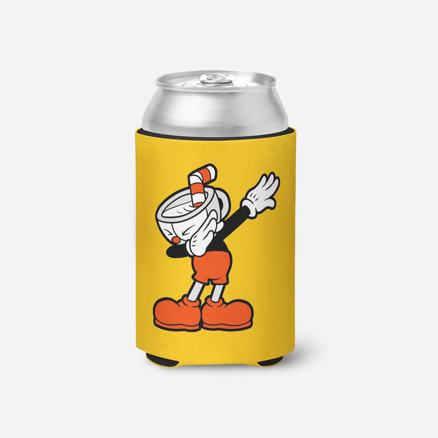 Dabbing Cuphead Koozie