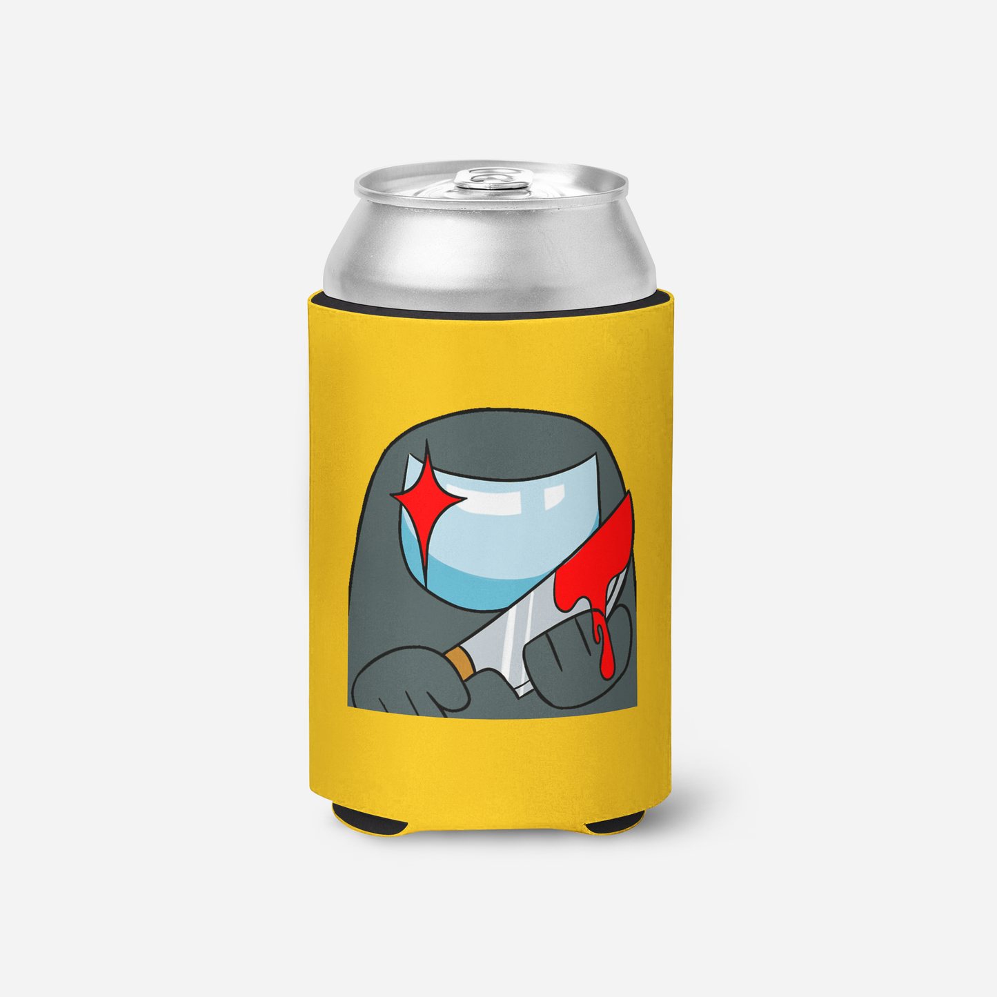 Grey Imposter With Knife Koozie