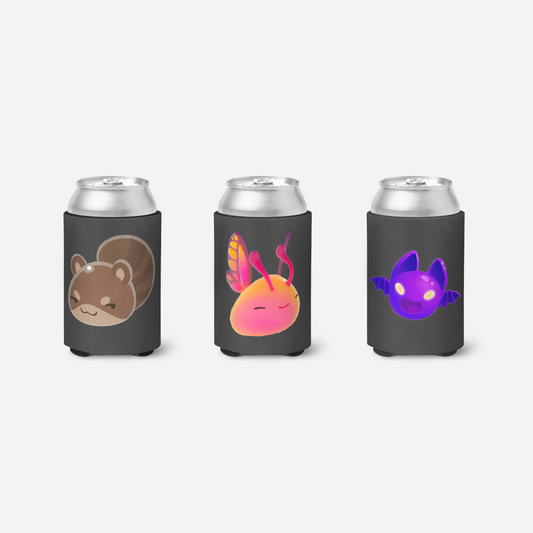 Ringtail, Flutter, & Batty Koozie Set