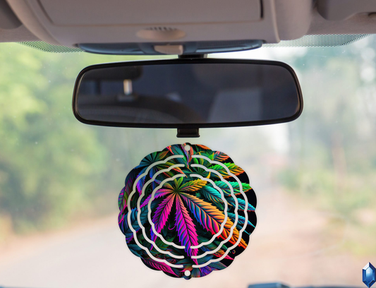 Pot Leaf 2 Wind Spinner