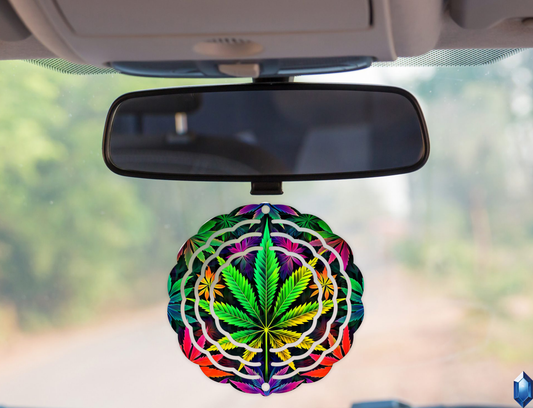 Pot Leaf 4 Wind Spinner