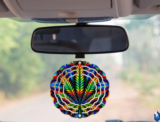 Pot Leaf 3 Wind Spinner